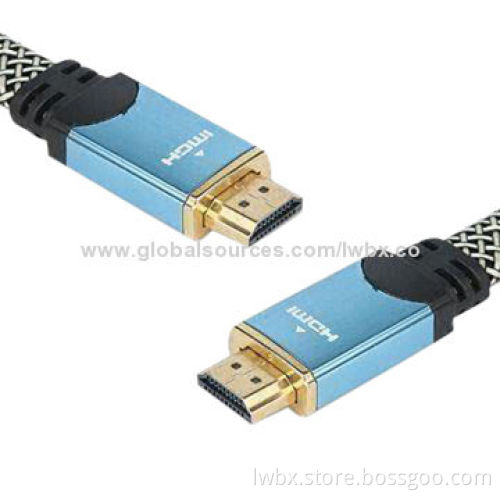 HDMI Cables in Elegant Style, Durable Gold-plated Internal Shield